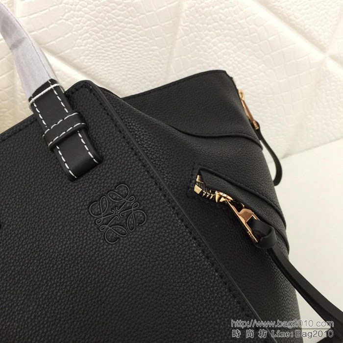 LOEWE羅意威 最新爆款 羅家Hammock系列 荔枝皮拼色 百搭款 小牛皮手提肩背包 0164  jdl1097